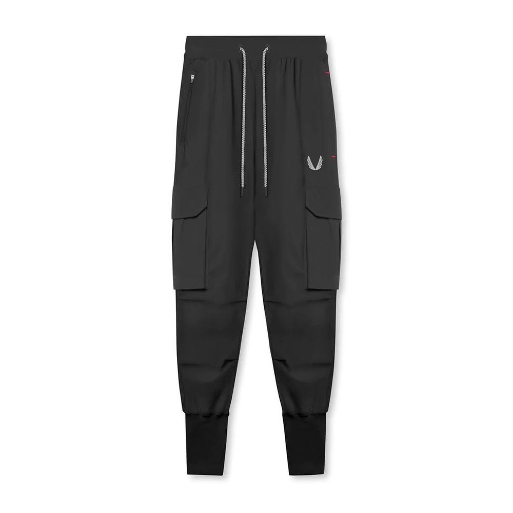 ASVR 0437. TETRA-LITE™ CARGO HIGH RIB JOGGER - BLACK REFLECTIVE- Small